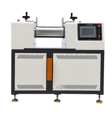 Купить Двухвалковая мельница с бункером из нержавеющей стали SUS304, регулируемым расстоянием между валками и высокоскоростным смесителем для смешивания резины online manufacture